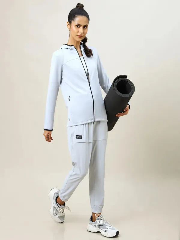 Women Solid Slim Fit Hooded Jacket with TECHNO WARM 