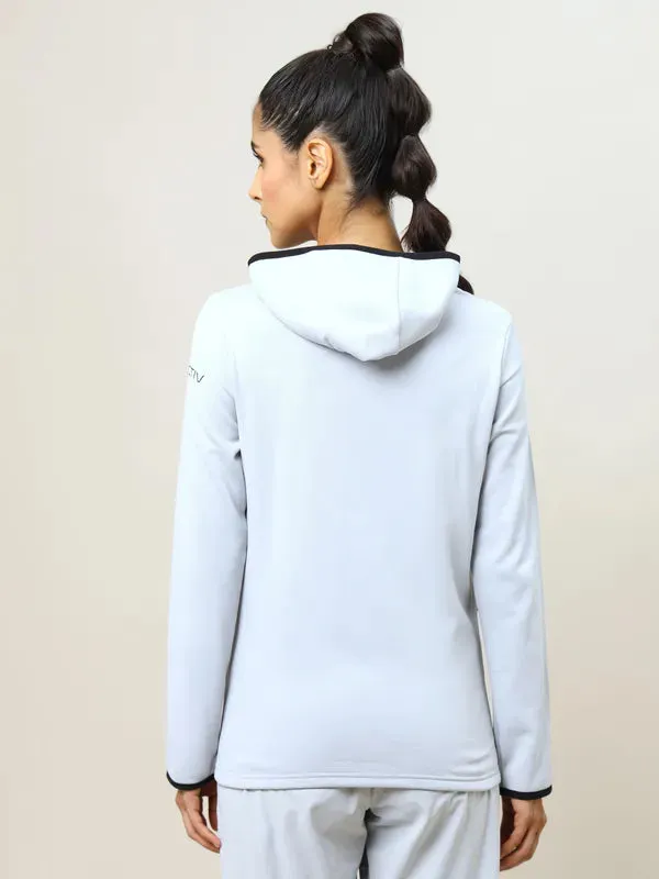 Women Solid Slim Fit Hooded Jacket with TECHNO WARM 