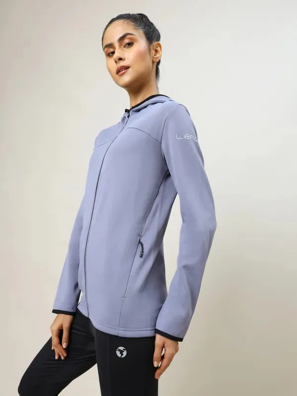 Women Solid Slim Fit Hooded Jacket with TECHNO WARM 