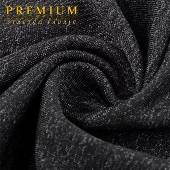 Womens Premium Nylon Ponte Stretch Office Fishtail Pencil Skirt charcoal