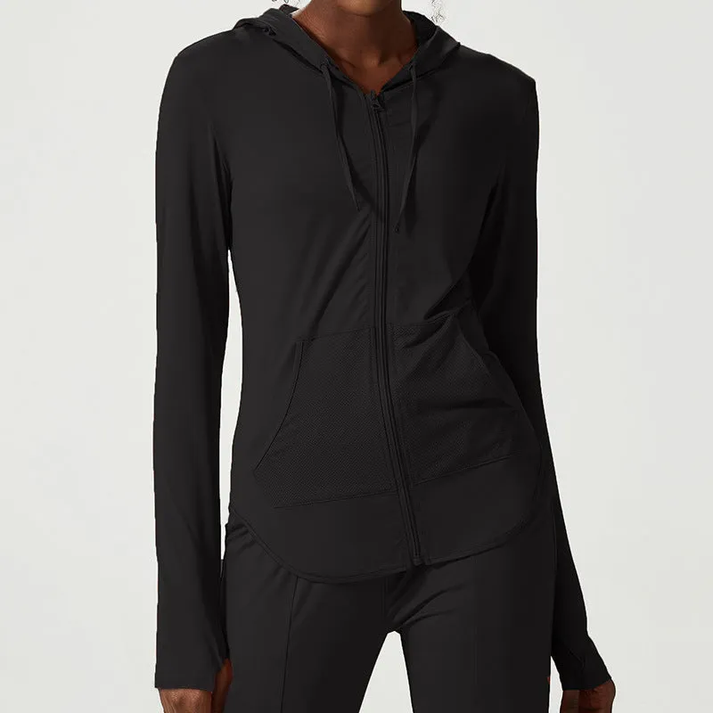 Women's Thin Sports Long-sleeved Workout Clothes Top