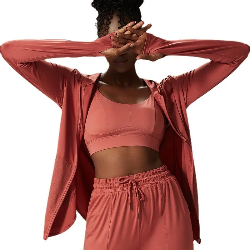 Women's Thin Sports Long-sleeved Workout Clothes Top