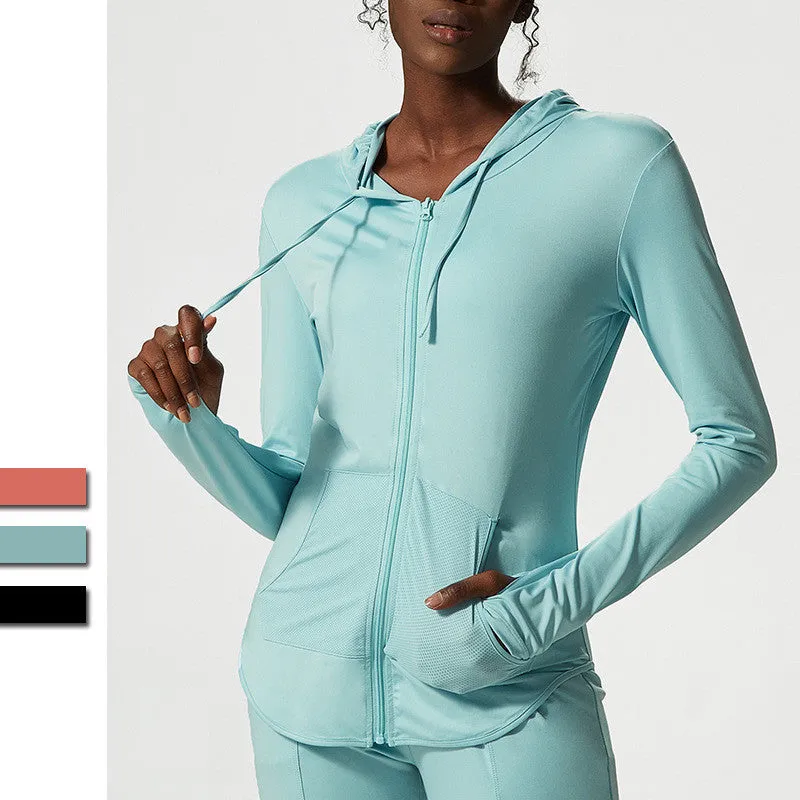 Women's Thin Sports Long-sleeved Workout Clothes Top
