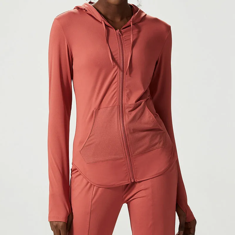 Women's Thin Sports Long-sleeved Workout Clothes Top