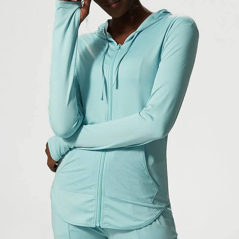 Women's Thin Sports Long-sleeved Workout Clothes Top