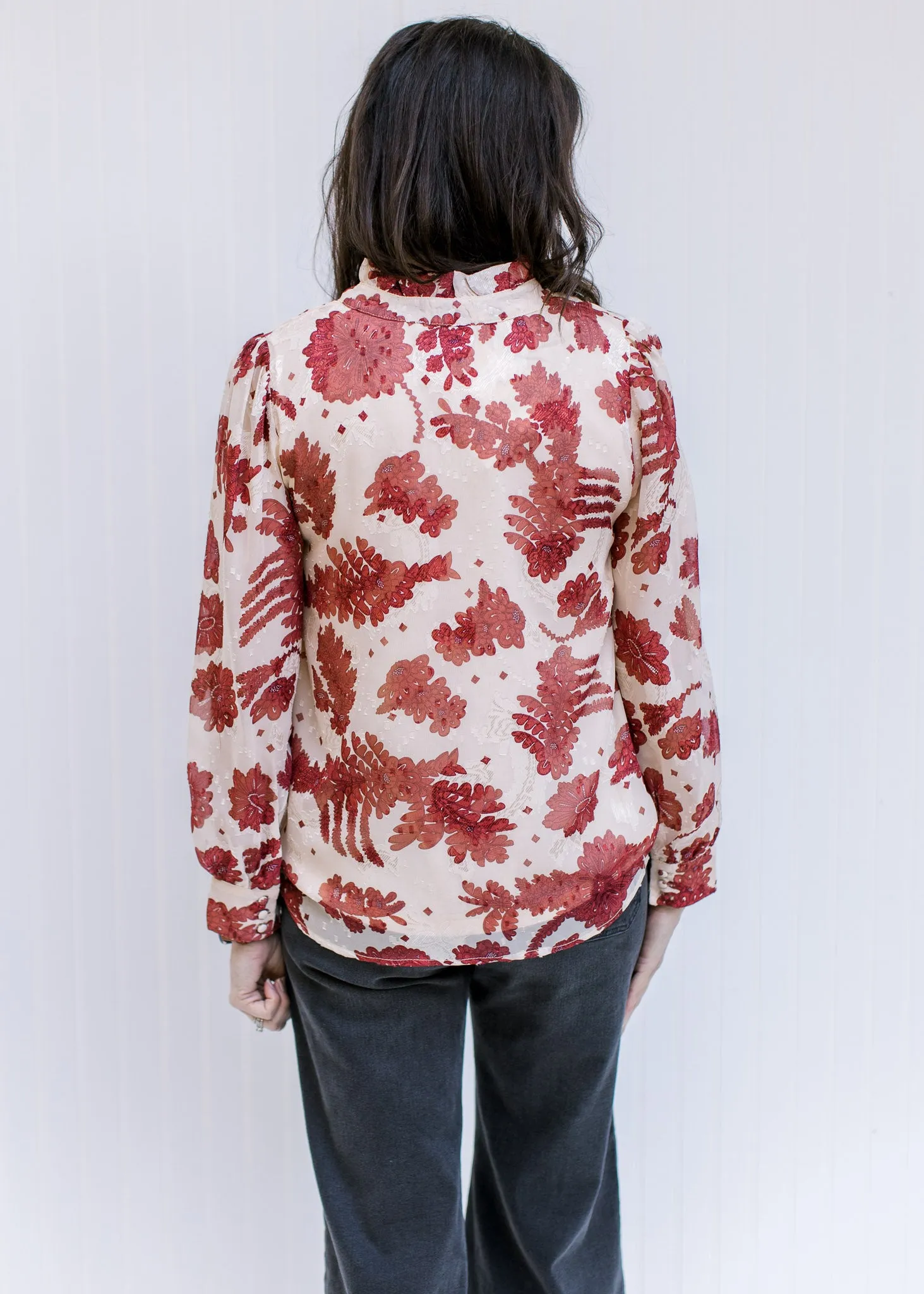 X Cream and Rust Diva Top