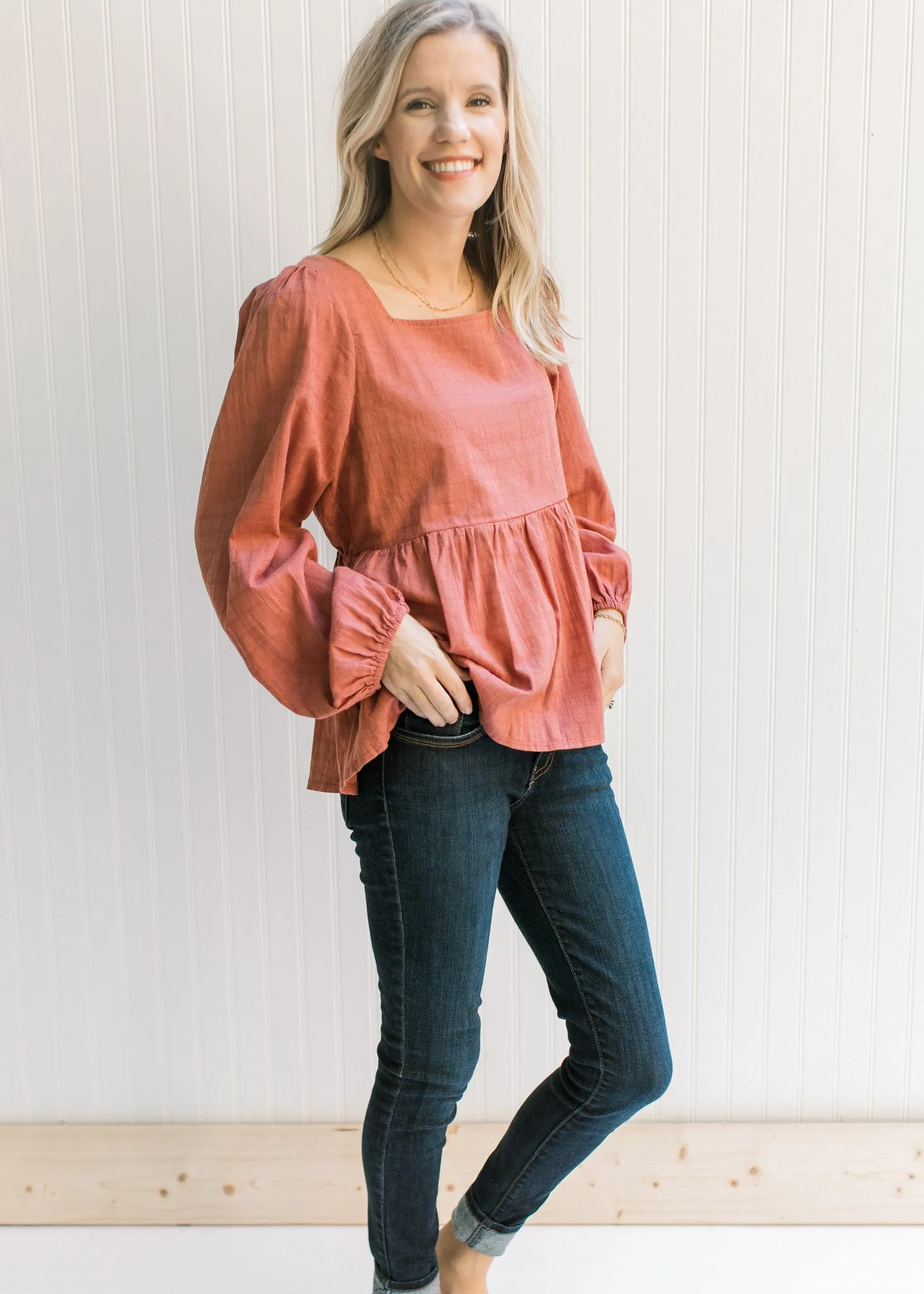 X Tone on Tone Rust Top