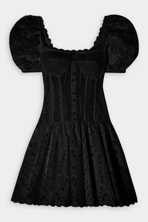 Yara Short Dress in Black