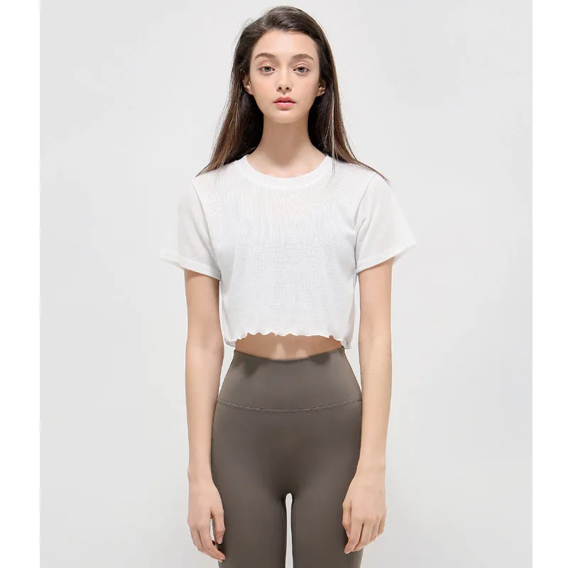Yoga Clothes Short Sleeve Workout Top
