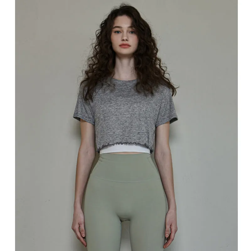 Yoga Clothes Short Sleeve Workout Top