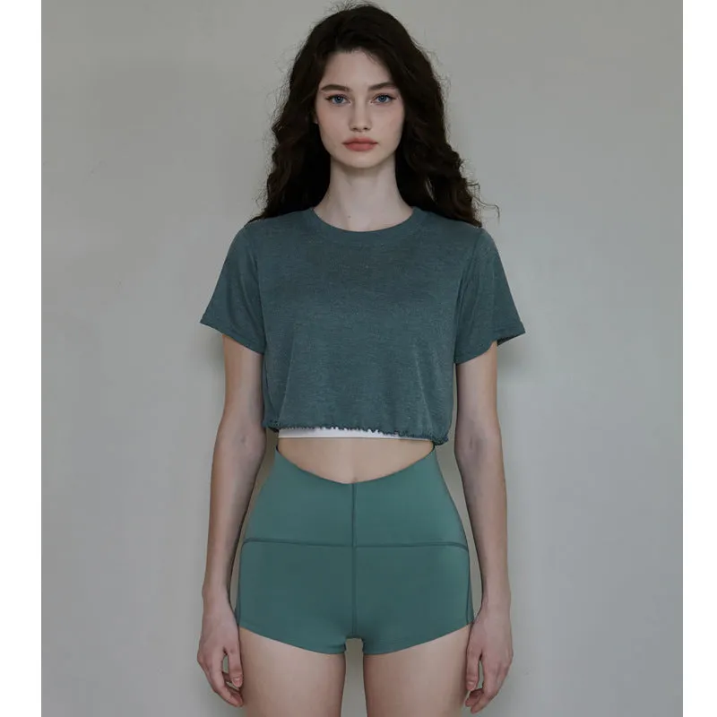 Yoga Clothes Short Sleeve Workout Top