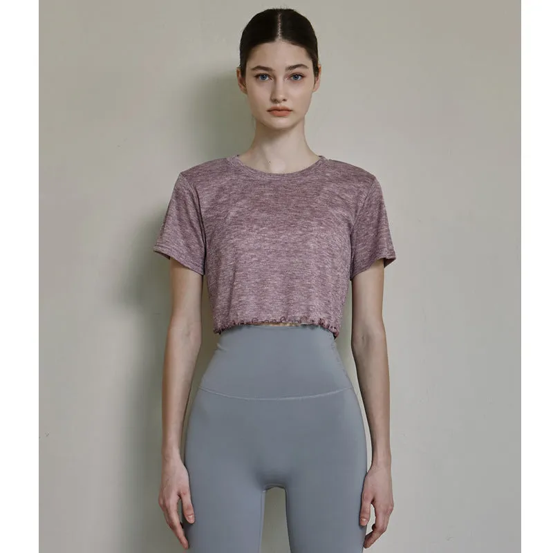 Yoga Clothes Short Sleeve Workout Top