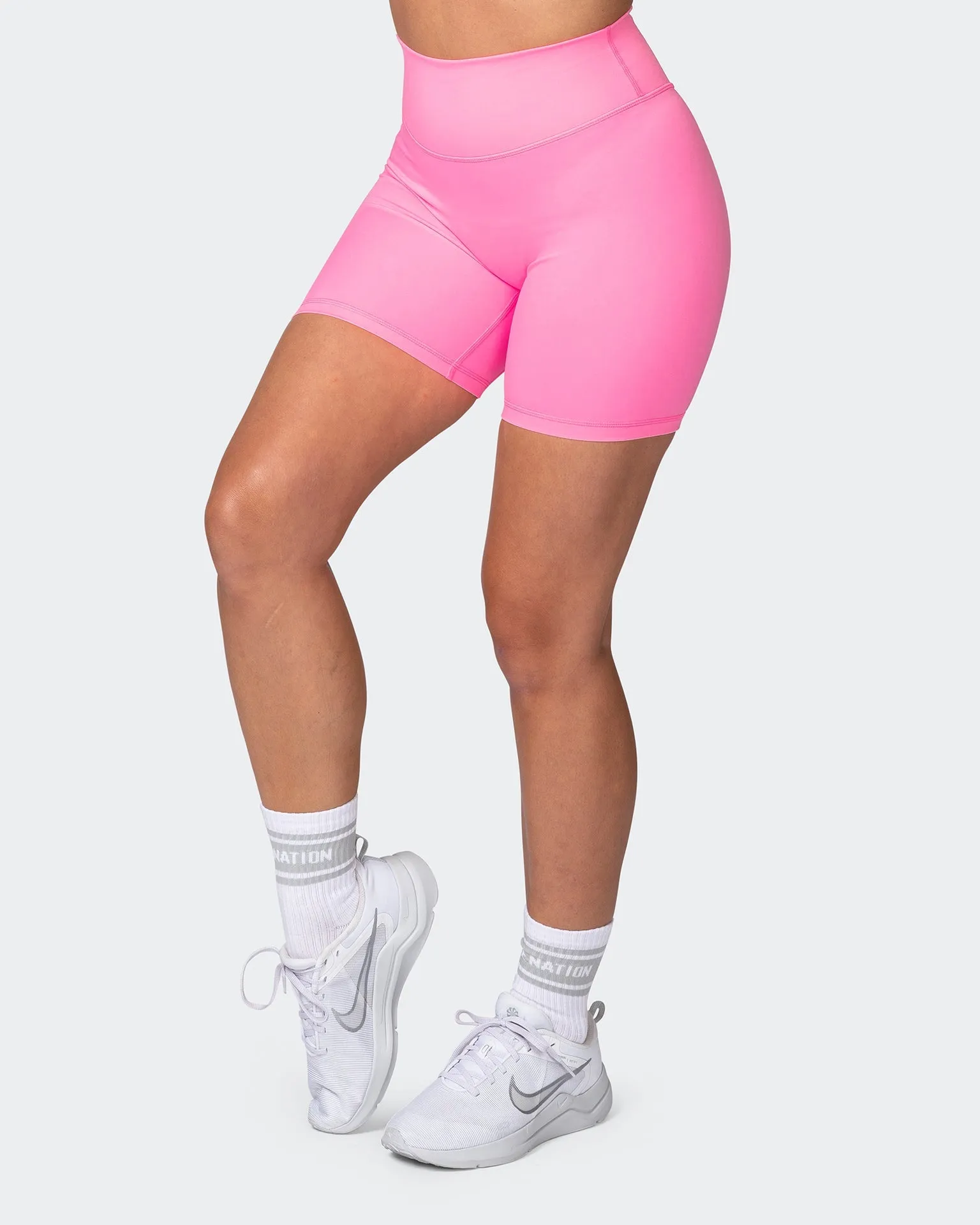 Zero Rise Everyday Bike Shorts - Shocking Pink